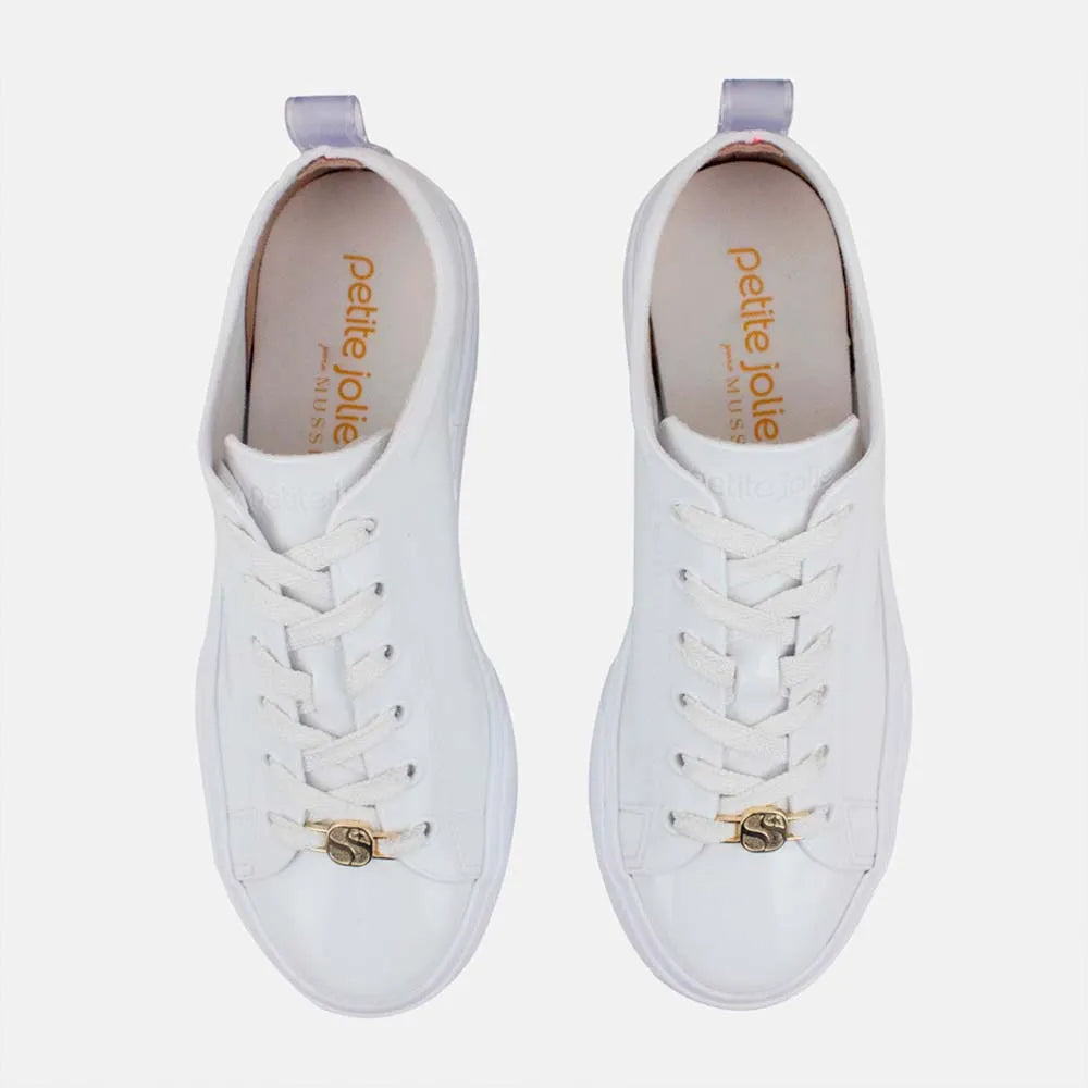 Tenis nucifera de sintético para mujer - Blanco