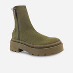 Botin tractorado dana de textil para mujer - Verde