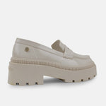 Mocasin tractorado cayena de sintético para mujer - Hueso