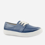 Tenis Sneakers ima de cuero para mujer - Azul