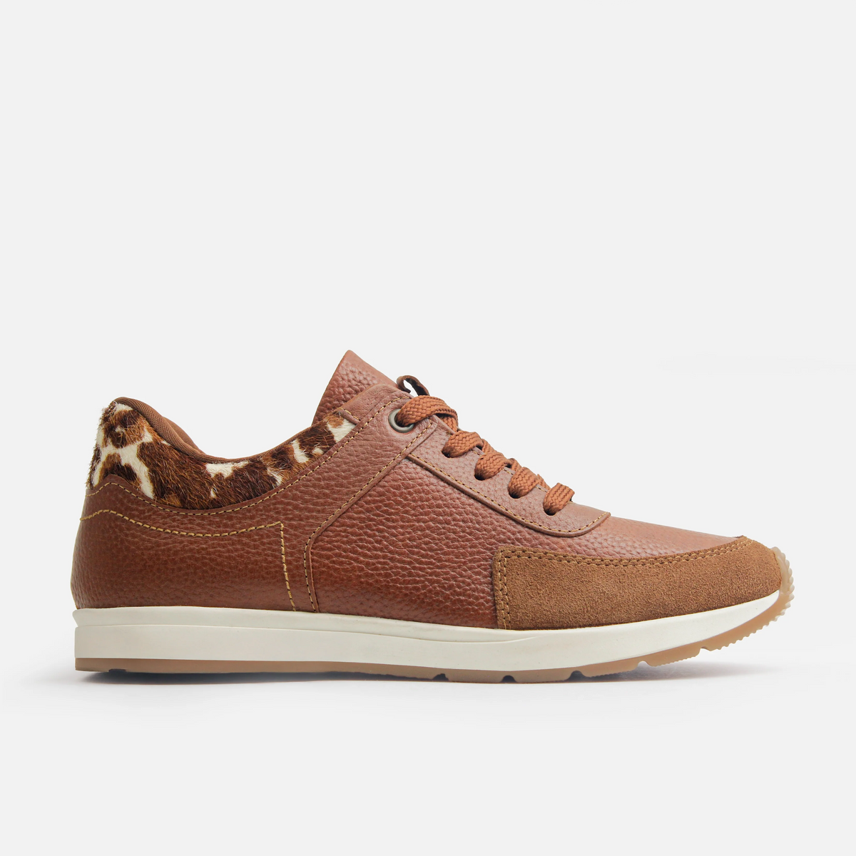 Tenis bromelias de cuero para mujer - Brandy