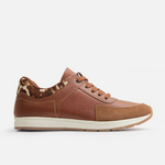 Tenis bromelias de cuero para mujer - Brandy