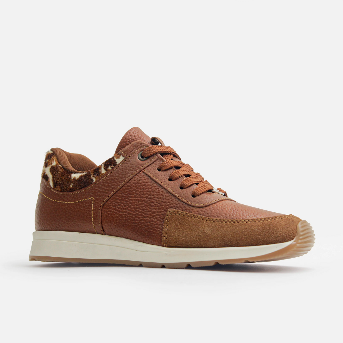 Tenis bromelias de cuero para mujer - Brandy