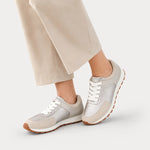 Tenis bromelias de cuero para mujer - Oro