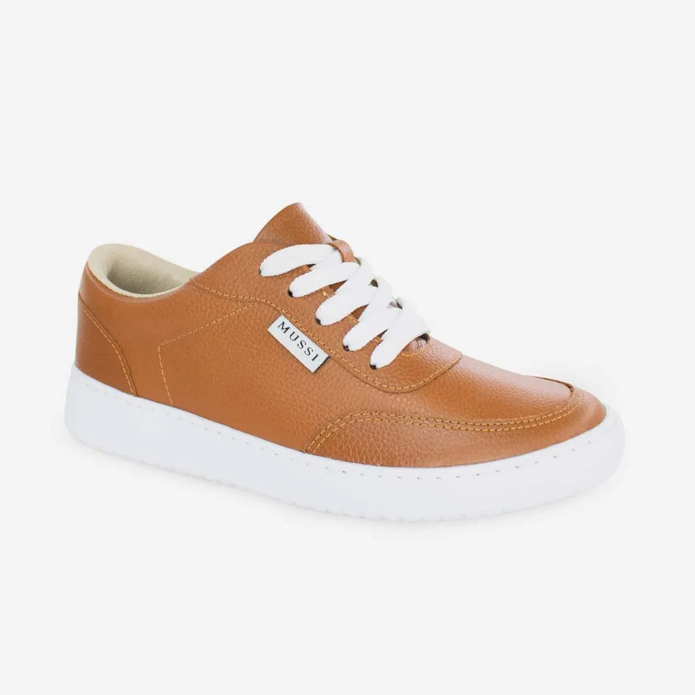 Tenis nerea de cuero para mujer - Miel