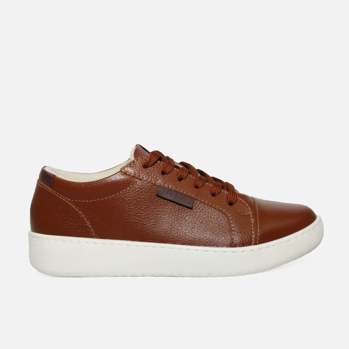 Tenis lucinde de cuero para mujer - Miel