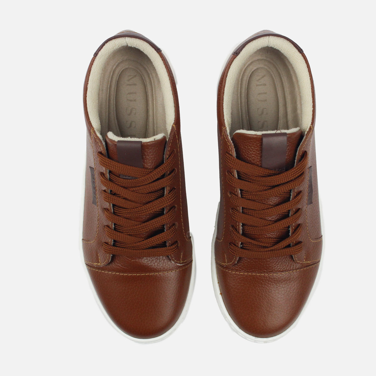 Tenis lucinde de cuero para mujer - Miel