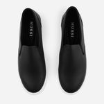 Tenis Sin Cordones amara de cuero para mujer - Negro