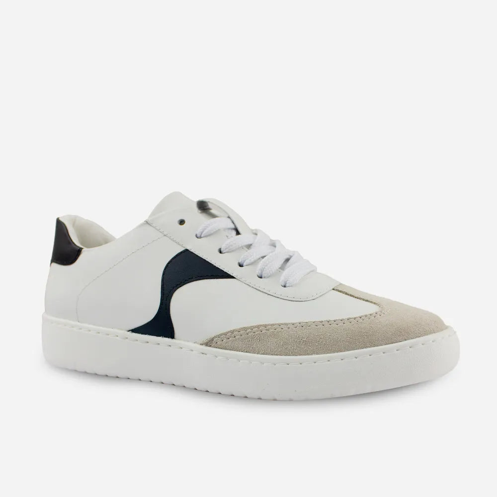 Tenis lourdes de cuero para mujer - Blanco