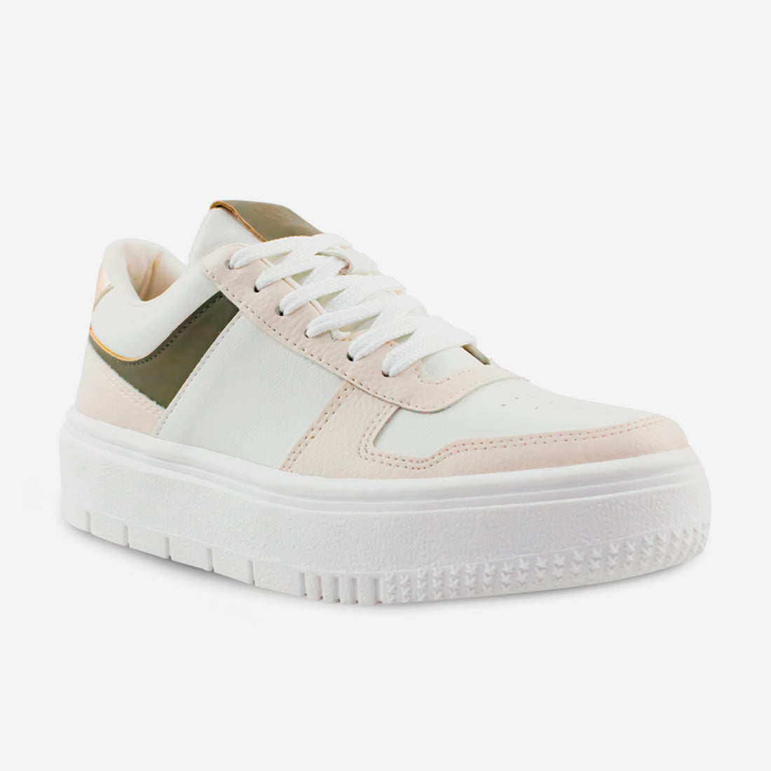 Tenis con plataforma lilith de sintético para mujer - Hueso