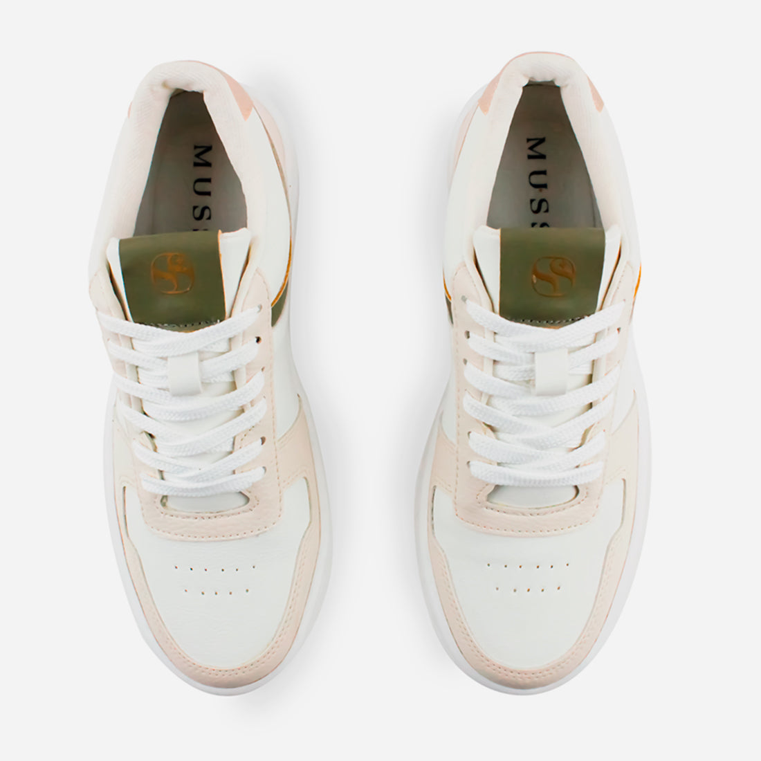 Tenis con plataforma lilith de sintético para mujer - Hueso