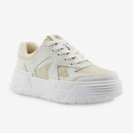 Tenis con plataforma silvia de sintético para mujer - Beige