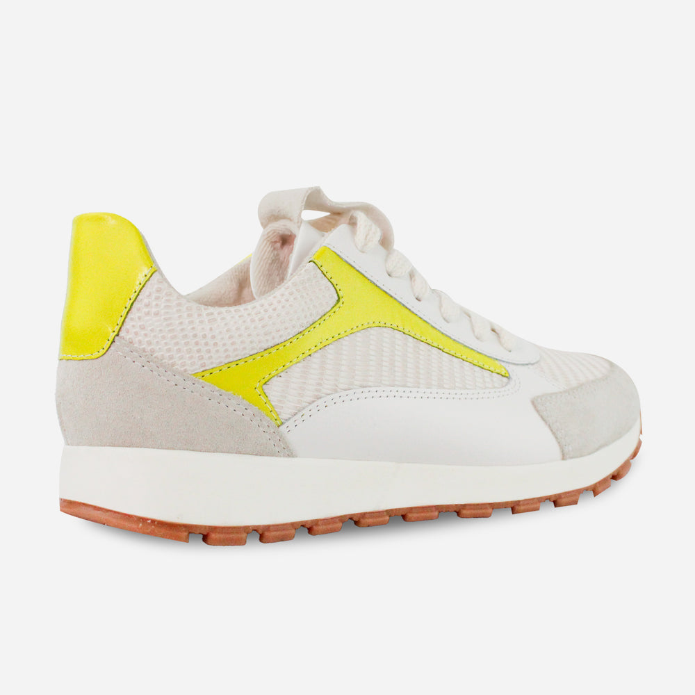 Tenis Sneakers magnolia de cuero para mujer - Hueso