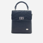 Bolso manos libres dalia de cuero para mujer - Negro