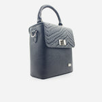 Bolso manos libres dalia de cuero para mujer - Negro