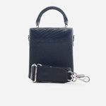 Bolso manos libres dalia de cuero para mujer - Negro