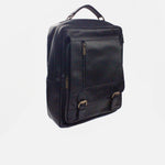Morral jaden de cuero para hombre - Negro