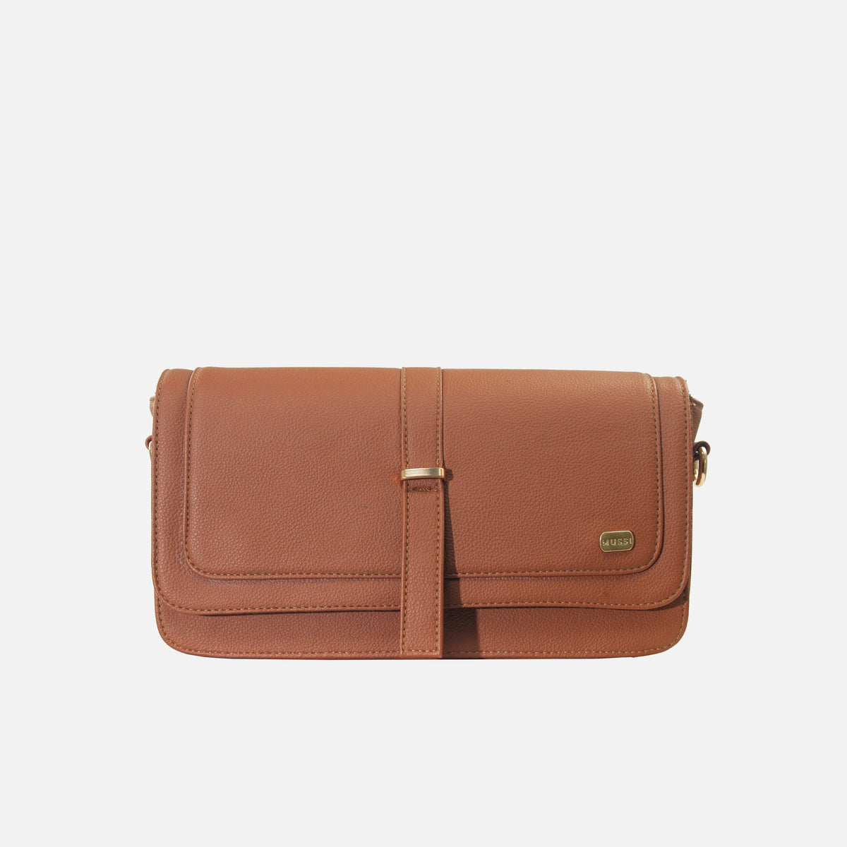 Bolso manos libres lucrezia de cuero para mujer - Miel