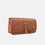 Bolso manos libres lucrezia de cuero para mujer - Miel