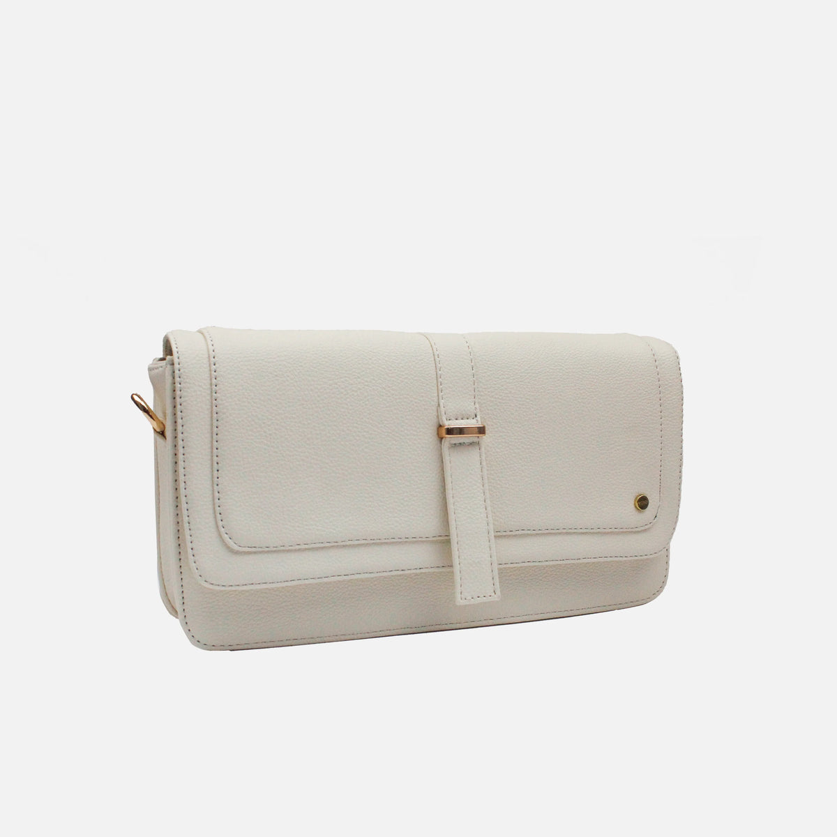 Bolso manos libres lucrezia de sintético para mujer - Hueso