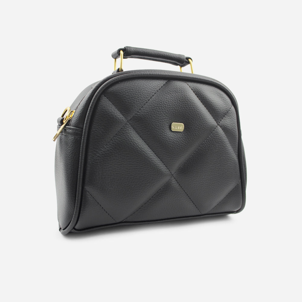 Bolso manos libres celeste de sintético para mujer - Negro