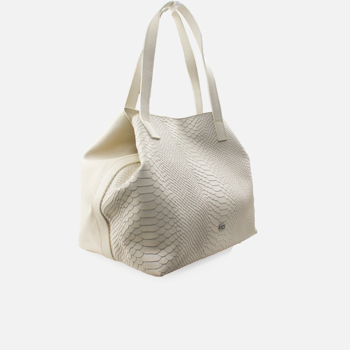 Cartera eleonor de cuero para mujer - Beige