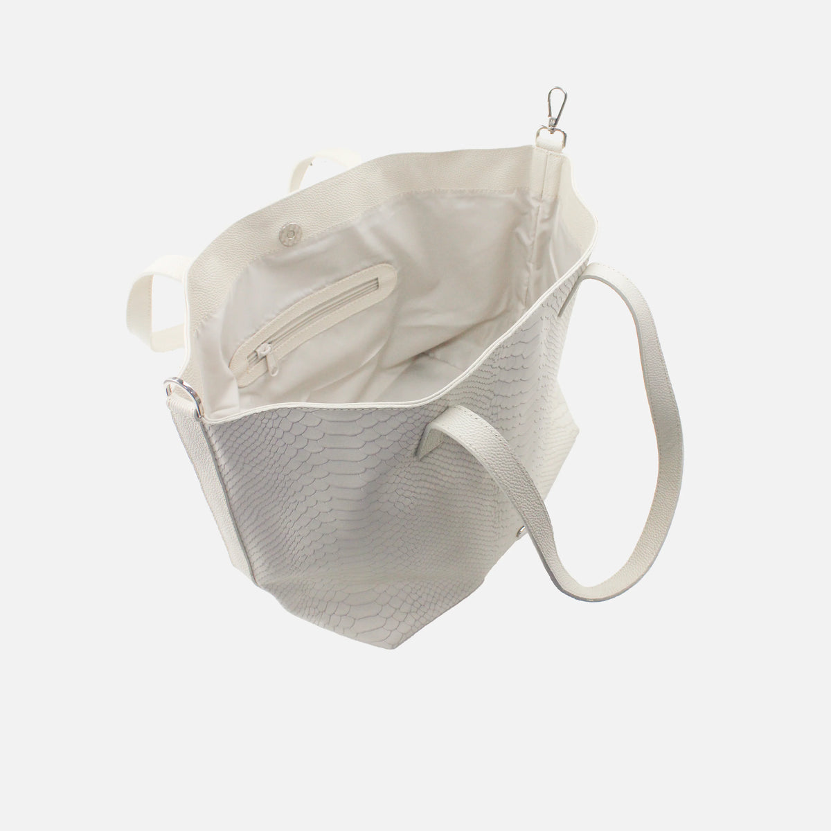 Cartera eleonor de cuero para mujer - Beige