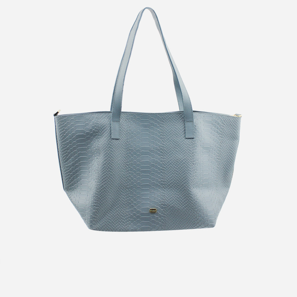 Cartera eleonor de cuero para mujer - Gris