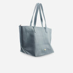 Cartera eleonor de cuero para mujer - Gris