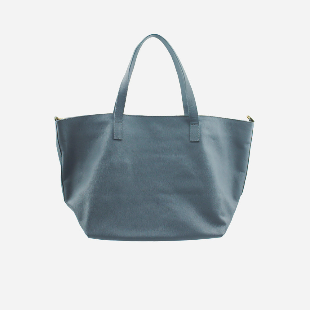 Cartera eleonor de cuero para mujer - Gris