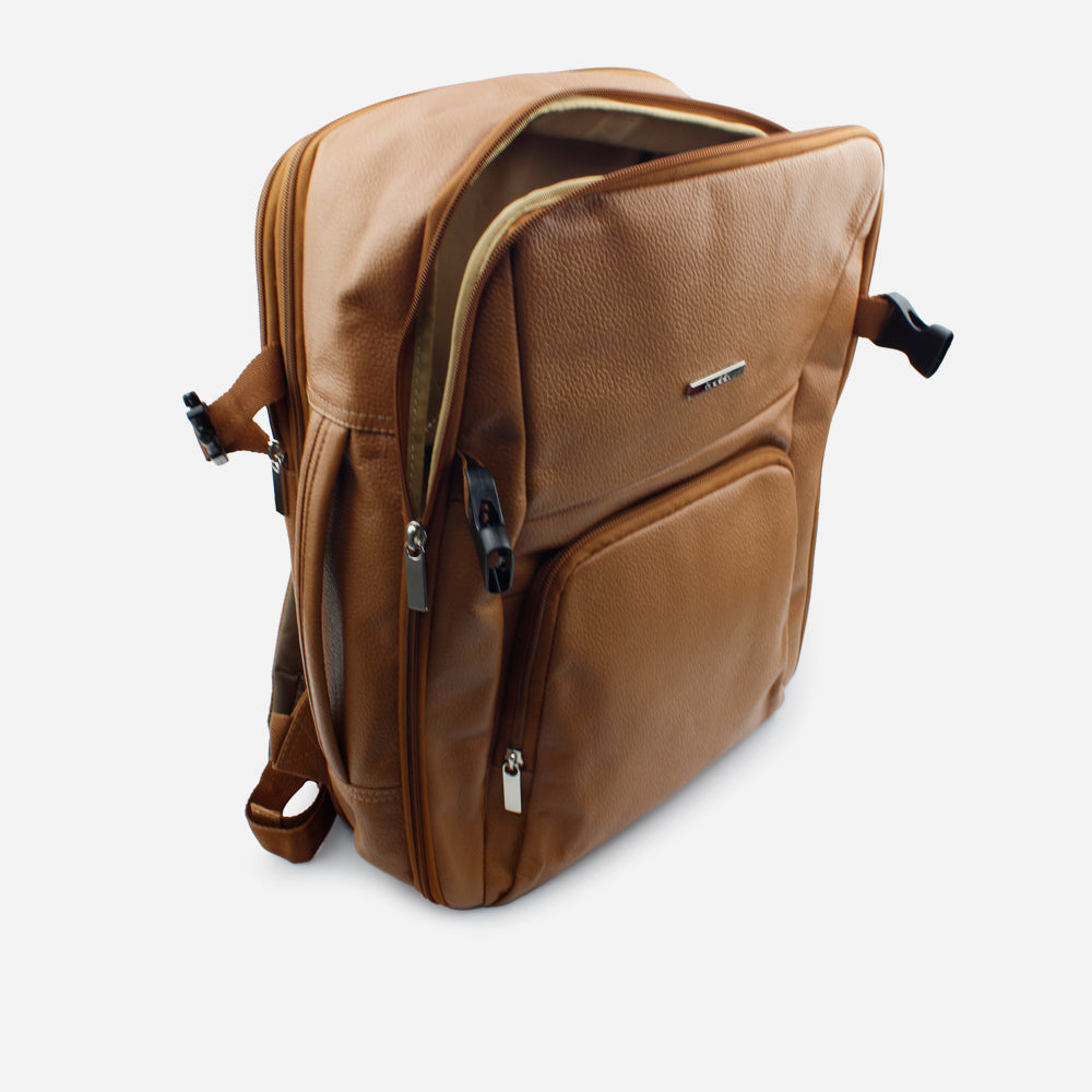 Morral vittoria de cuero para mujer - Miel