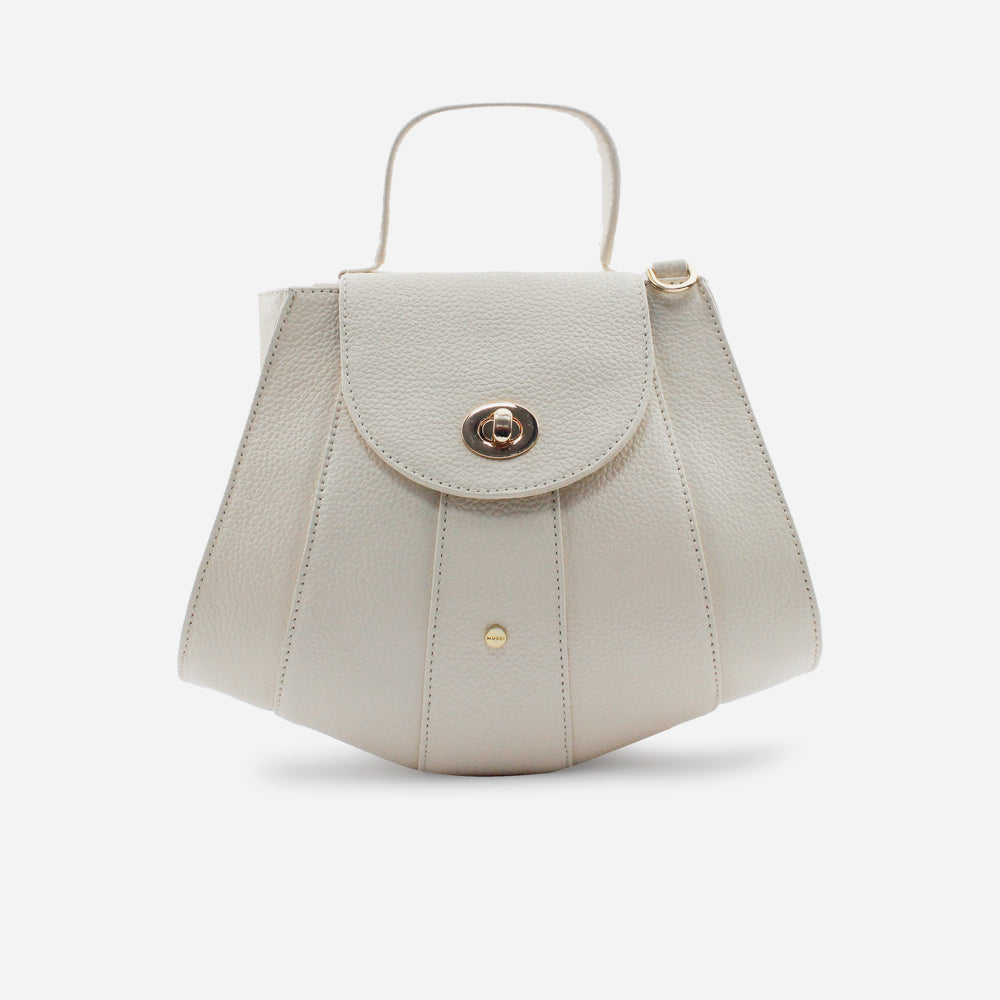 Bolso manos libres antonella de cuero para mujer - Hueso