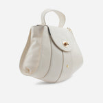 Bolso manos libres antonella de cuero para mujer - Hueso