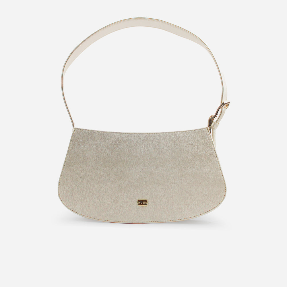 Cartera bella de sintético para mujer - Champaña