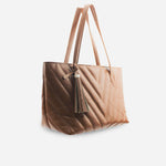 Cartera nadia de cuero para mujer - Miel