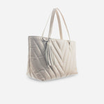 Cartera nadia de cuero para mujer - Nude