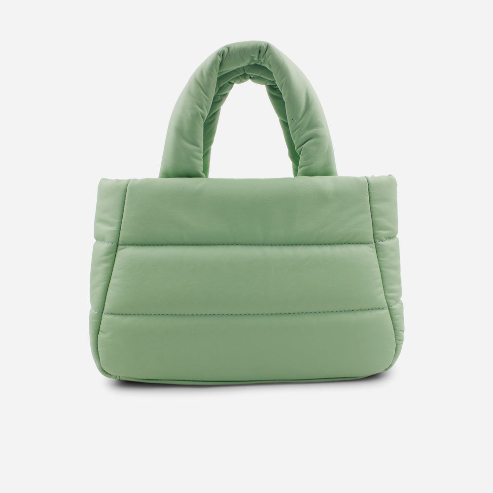 Bolso manos libres hanna de cuero para mujer - Menta