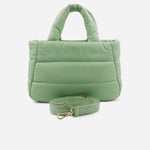 Bolso manos libres hanna de cuero para mujer - Menta