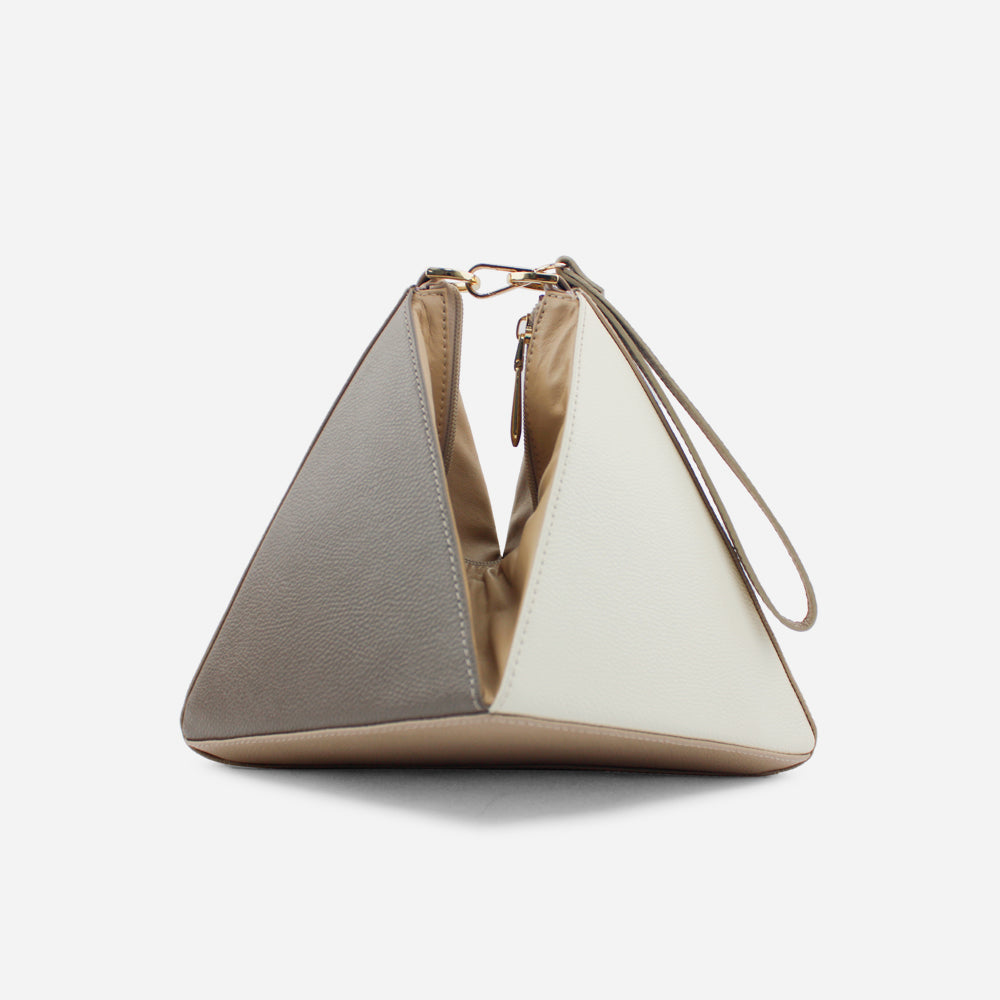 Bolso manos libres lily de cuero para mujer - Nude