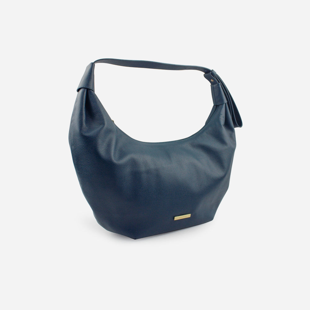 Cartera atenas de cuero para mujer - Azul