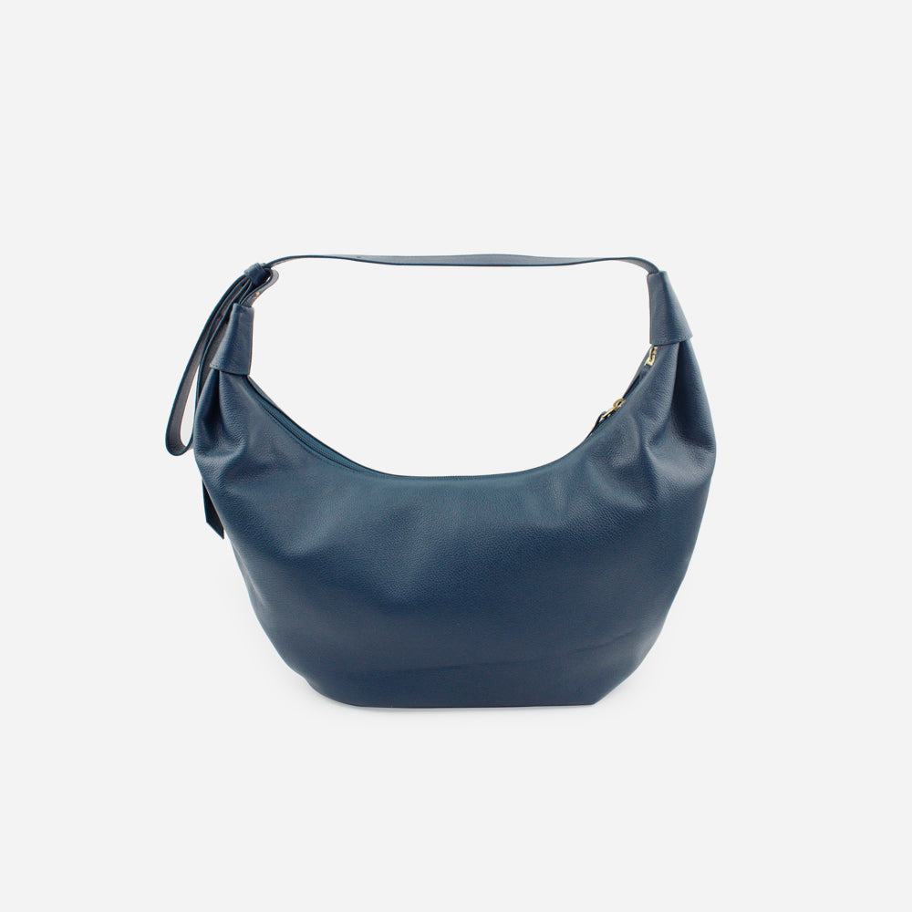 Cartera atenas de cuero para mujer - Azul