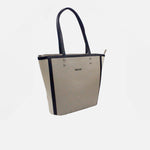 Cartera verano de cuero para mujer - Gris