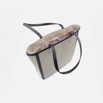 Cartera verano de cuero para mujer - Gris