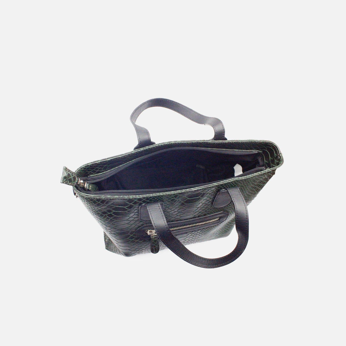 Cartera gema de cuero para mujer - Verde