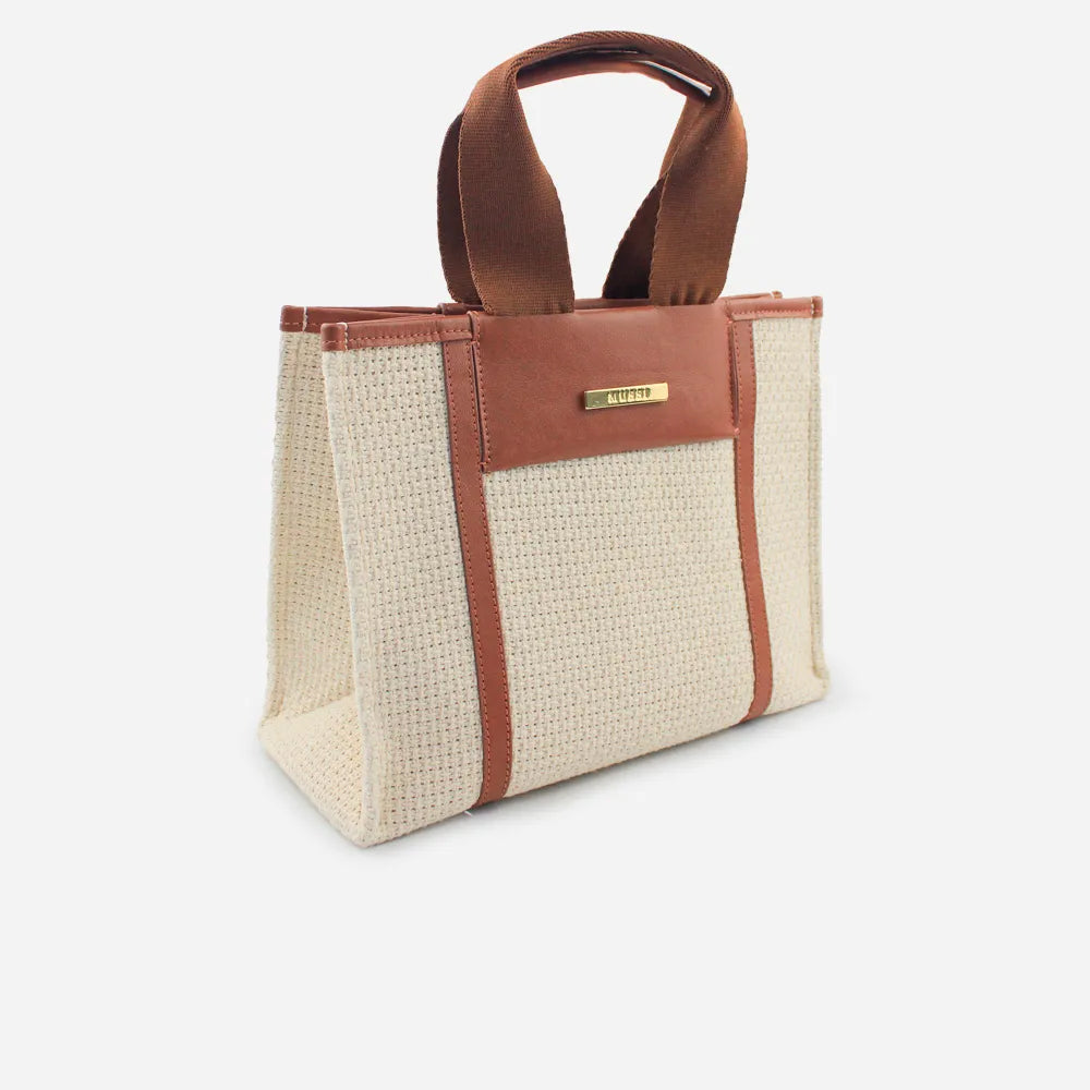 Bolso manos libres tamara de cuero para mujer - Miel