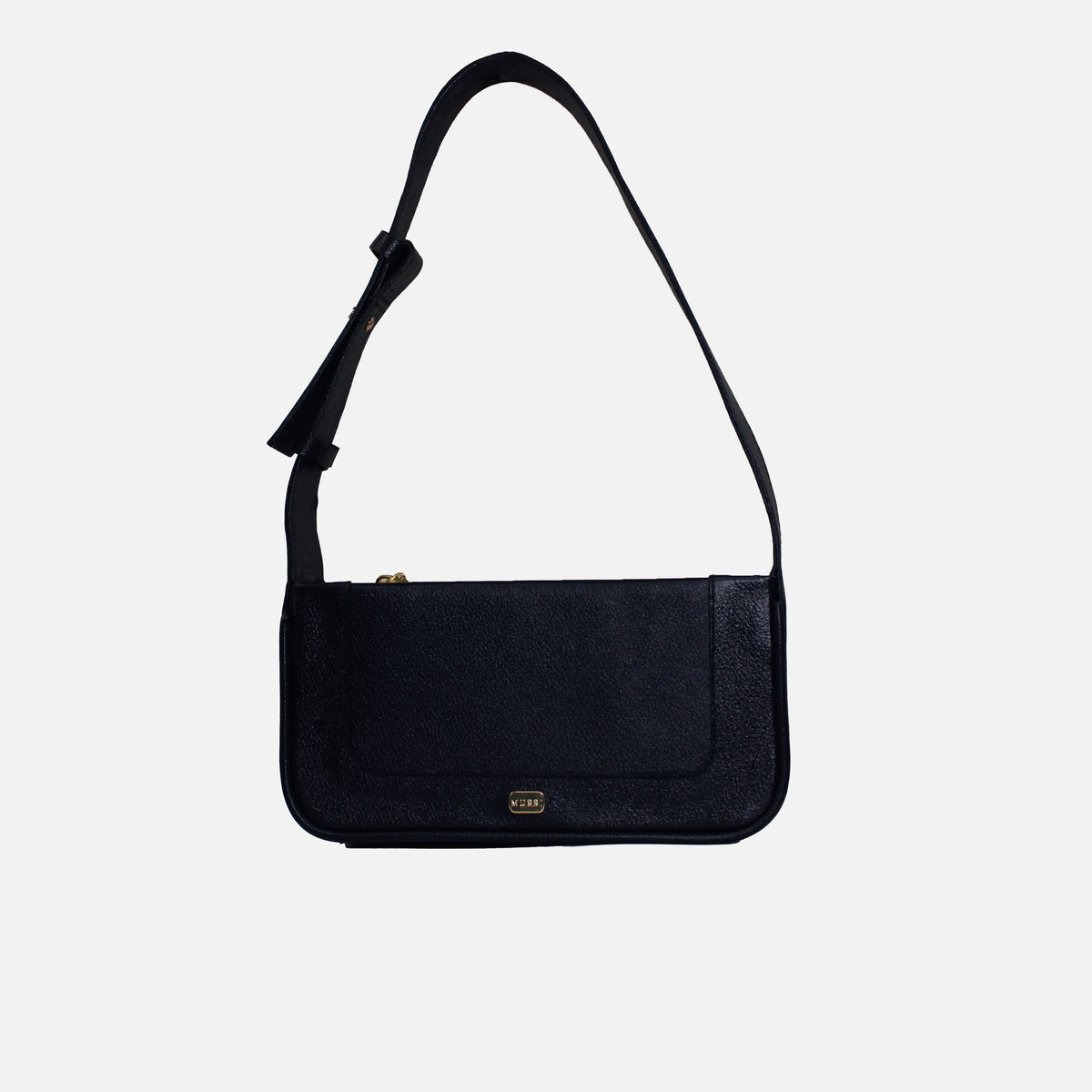 Bolso manos libres rubi de cuero para mujer - Negro