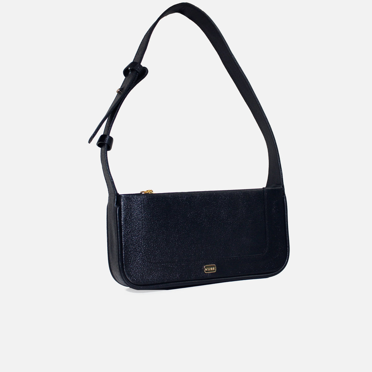 Bolso manos libres rubi de cuero para mujer - Negro