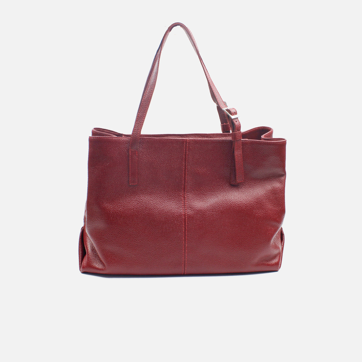 Cartera iliana de cuero para mujer - Vino