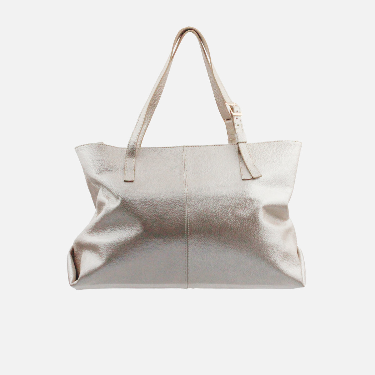 Cartera iliana de cuero para mujer - Champaña