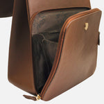 Morral estela de cuero para mujer - Miel